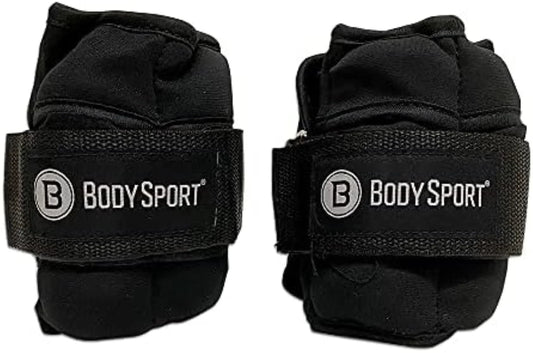 1 Pound – 5 Pound Black/Black Adjustable Ankle Weights for Men, Women, and Kids – Workout Aid for Added Resistance